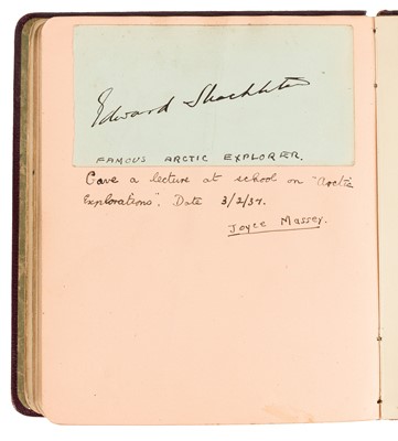 Lot 38 - Autograph Album.- Incl. Clement Attlee's Cabinet