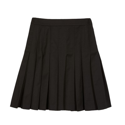 Lot 582 - Fendi Black Pleated Preppy Skirt - Size 42