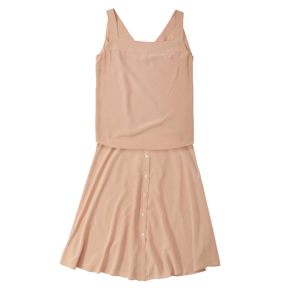 Lot 6 - Hermes Blush Silk Skirt and Camisole Set - Size 38