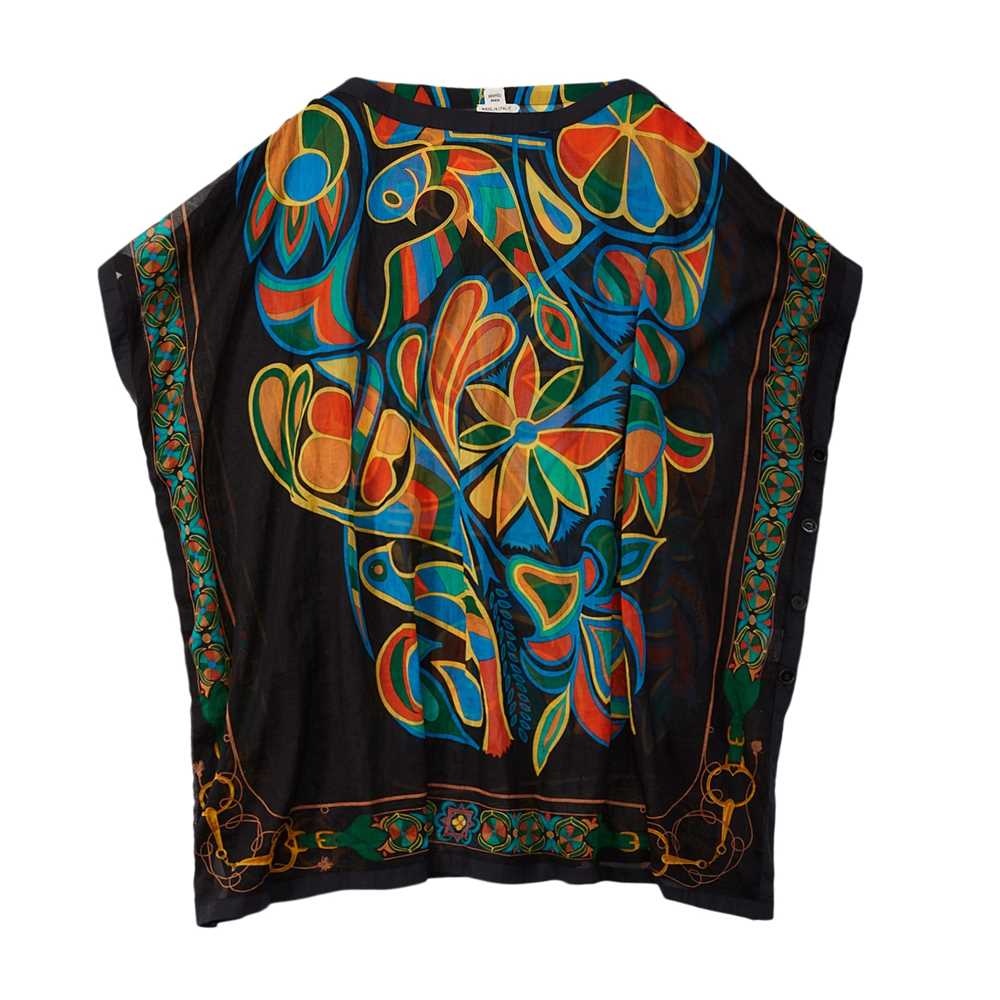 Lot 191 - Hermes 'Folklore' Short Cotton Pareo - One Size