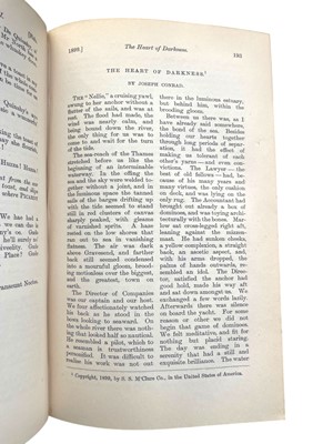 Lot 132 - Blackwood's Magazine, 35 vols. (1899 - 1917): first issue of Conrad's Heart of Darkness & others