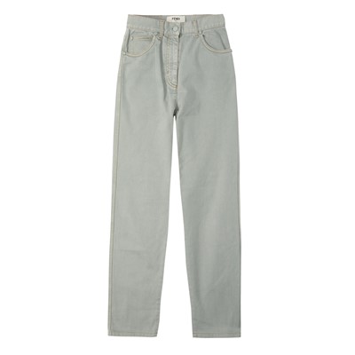 Lot 587 - Fendi Green Denim Straight Jean - Size 42
