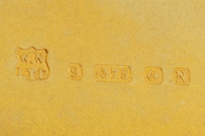 Lot 2 - Vexillology interest - A George V 9 carat gold cigarette case, Birmingham 1937 by William Neale