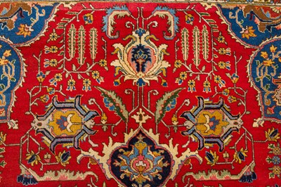 Lot 13 - A N ANTIQUE TABRIZ CARPET, NORTH-WEST PERSIA
