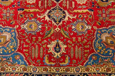 Lot 13 - A N ANTIQUE TABRIZ CARPET, NORTH-WEST PERSIA