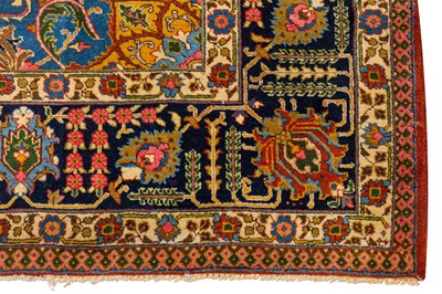 Lot 13 - A N ANTIQUE TABRIZ CARPET, NORTH-WEST PERSIA