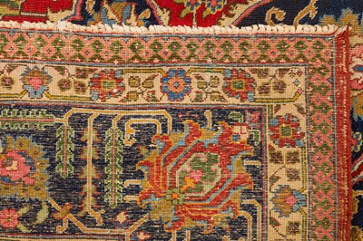 Lot 13 - A N ANTIQUE TABRIZ CARPET, NORTH-WEST PERSIA