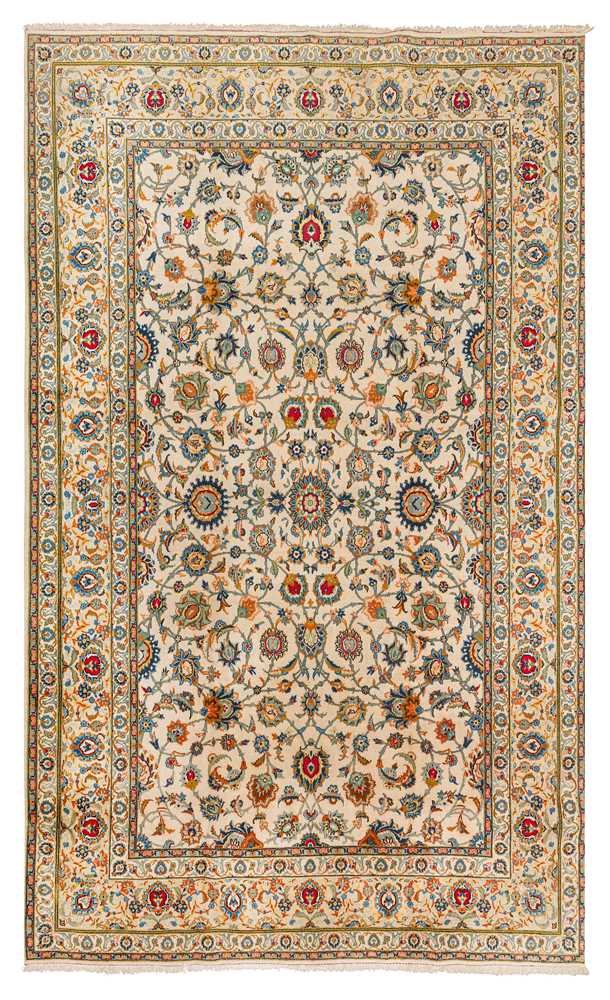Lot 11 - A FINE KASHAN CARPET, WEST PERSIA