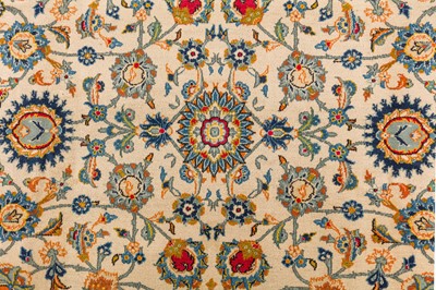 Lot 11 - A FINE KASHAN CARPET, WEST PERSIA