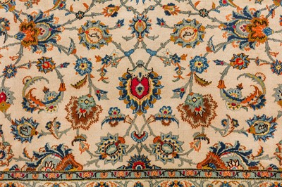 Lot 11 - A FINE KASHAN CARPET, WEST PERSIA