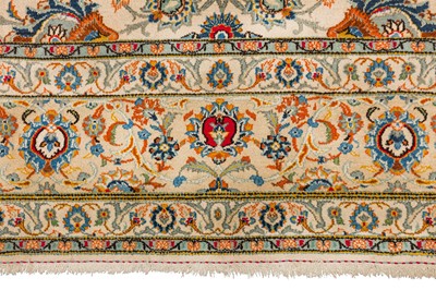 Lot 11 - A FINE KASHAN CARPET, WEST PERSIA