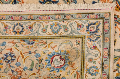 Lot 11 - A FINE KASHAN CARPET, WEST PERSIA