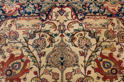Lot 49 - A FINE ANTIQUE TABRIZ CARPET, NORTH-WEST PERSIA