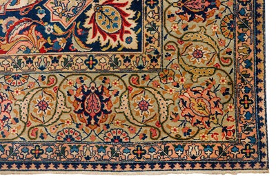 Lot 49 - A FINE ANTIQUE TABRIZ CARPET, NORTH-WEST PERSIA