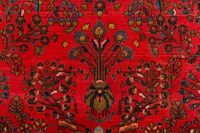 Lot 35 - A FINE SAROUK RUG, WEST PERSIA