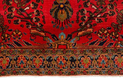 Lot 35 - A FINE SAROUK RUG, WEST PERSIA