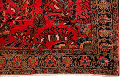 Lot 35 - A FINE SAROUK RUG, WEST PERSIA