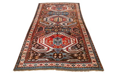 Lot 92 - AN ANTIQUE LENKORAN RUG, SOUTH CAUCASUS