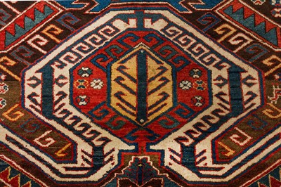 Lot 92 - AN ANTIQUE LENKORAN RUG, SOUTH CAUCASUS