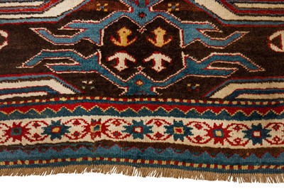 Lot 92 - AN ANTIQUE LENKORAN RUG, SOUTH CAUCASUS