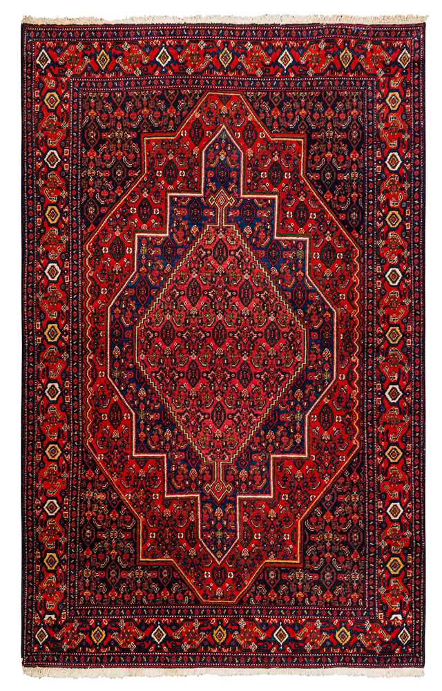 Lot 48 - A FINE ANTIQUE SENNEH RUG, WEST PERSIA