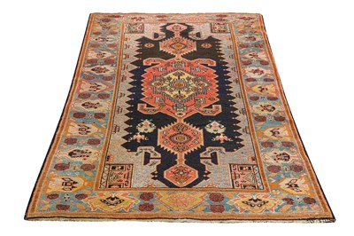 Lot 69 - AN UNUSUAL ANTIQUE WEST PERSIAN RUG