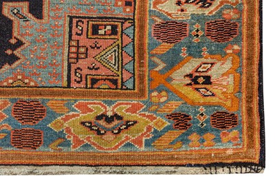 Lot 69 - AN UNUSUAL ANTIQUE WEST PERSIAN RUG