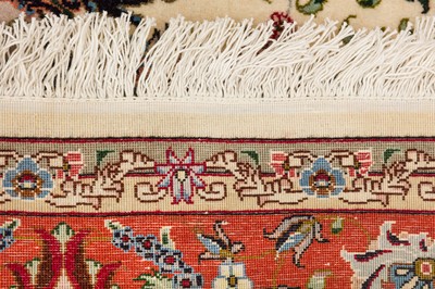 Lot 15 - A VERY FINE PART SILK TABRIZ RUG, NORTH-WEST PERSIA