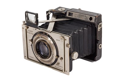 Lot 63 - A Plaubel Makina II Strut Folding Rangefinder Camera