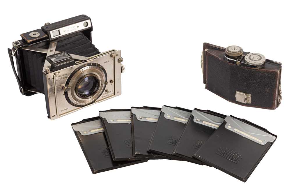 Lot 63 - A Plaubel Makina II Strut Folding Rangefinder Camera
