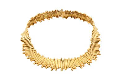 Lot 99 - TIFFANY & Co. Ι A GOLD FRINGE NECKLACE, CIRCA 2002