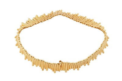 Lot 99 - TIFFANY & Co. Ι A GOLD FRINGE NECKLACE, CIRCA 2002