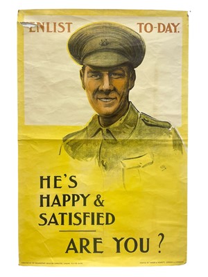 Lot 205 - Posters and broadsheets: World War I