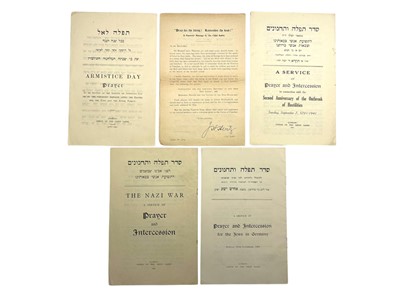 Lot 39 - Judaica – Holocaust Pamphlets