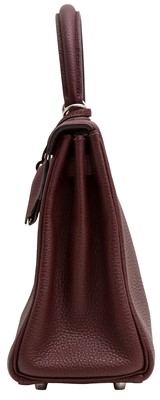 Lot 54 - Hermes Rouge Sellier Togo Kelly Retourne 25