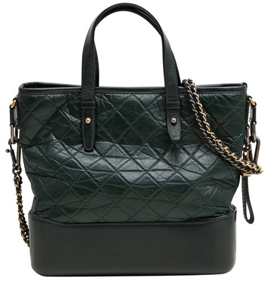 Lot 116 - Chanel Dark Green Medium Gabrielle Hobo Bag