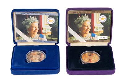 Lot 179 - ELIZABETH II - FIVE POUNDS 'HER MAJESTY THE QUEEN, GOLDEN JUBILEE', 2005 GOLD COIN
