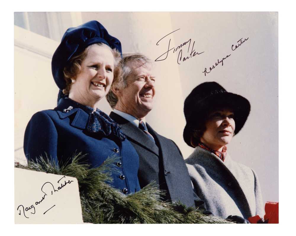 Lot 545 - Thatcher (Margaret) & Jimmy and Rosalyn Carter