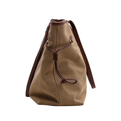 Lot 106 - Prada Brown Logo Canvas Shopper Tote