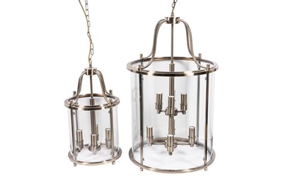 Lot 410 - TWO CONTEMPORARY HAKKA HALL LANTERNS