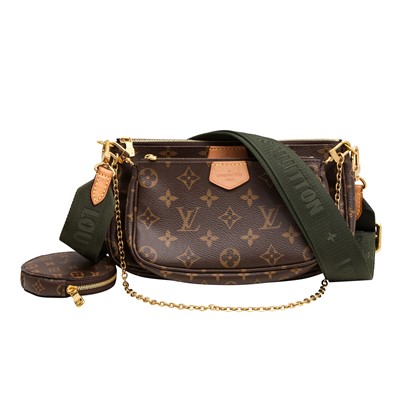 Lot 123 - Louis Vuitton Khaki Monogram Multi Pochette Accessoires Bag