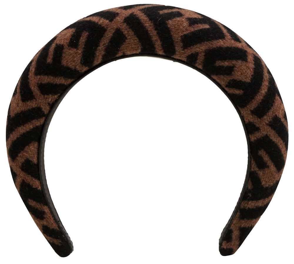 Lot 578 - Fendi Brown FF Padded Hair Band