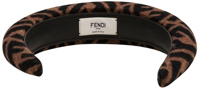 Lot 578 - Fendi Brown FF Padded Hair Band
