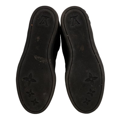 Lot 176 - Louis Vuitton Black Clifftop Wedge Sneaker - Size 38.5