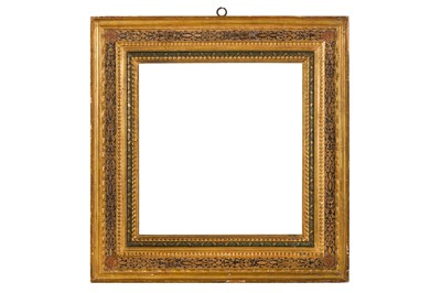 Lot 261 - ITALIAN 19TH CENTURY CARVED GILDED AND PAINTED FRAME