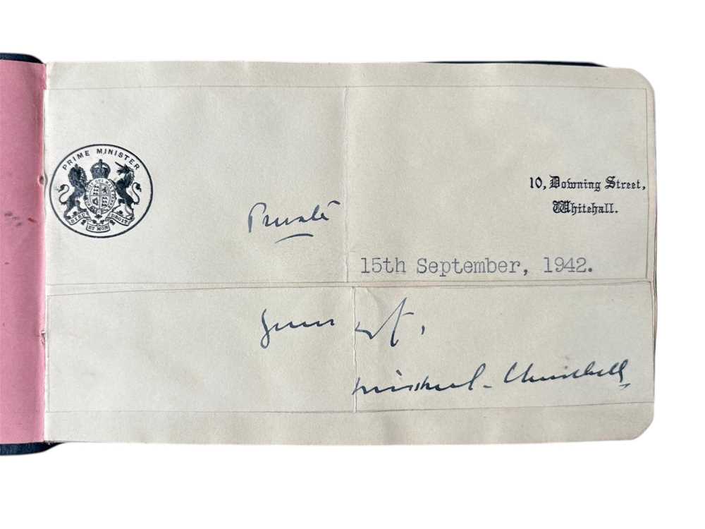 Lot 49 - Autograph Album.- Incl. Winston Churchill