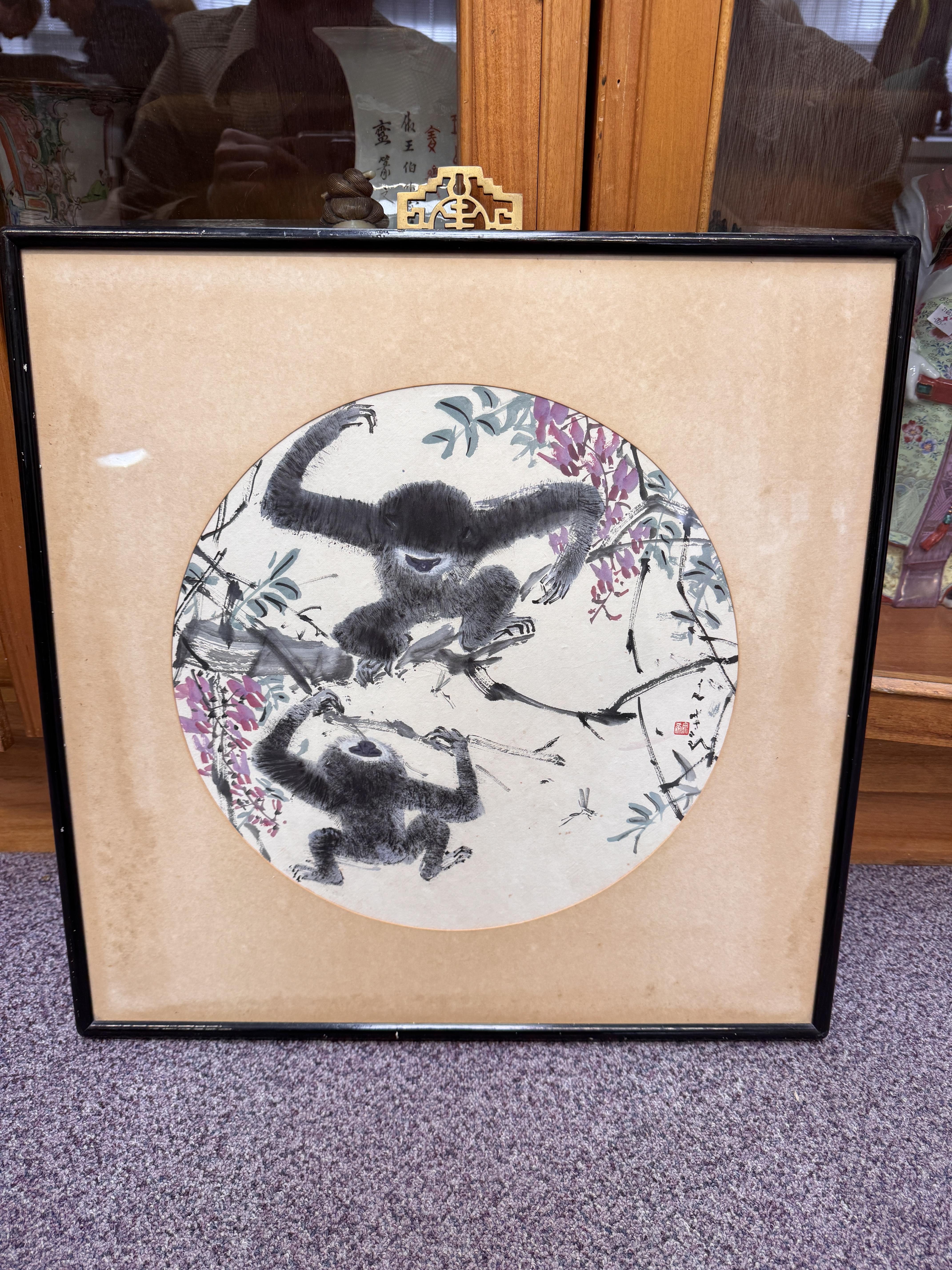 山本　丘人、『庭上秋韻』、希少画集画、高級新品額・額装付 Lot 238 - CHEN WEN HSI 陳文希 (CHEN WENXI, SINGAPORE,