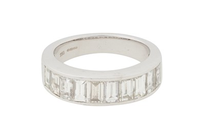 Lot 235 - A HALF ETERNITY DIAMOND RING, CIRCA 2005