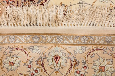 Lot 18 - A VERY FINE PART SILK ISFAHAN RUG, CENTRAL PERSIA