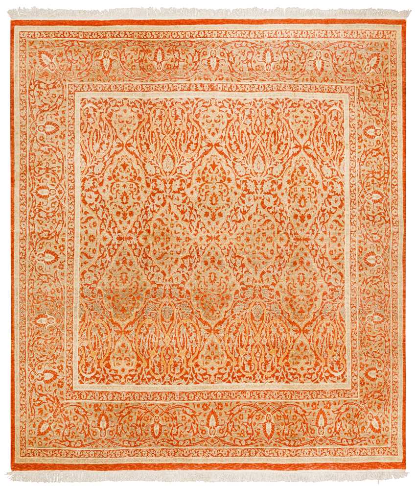 Lot 80 - A FINE TABRIZ DESIGN CARPET